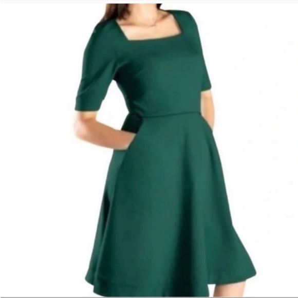NWT Betabrand Dress Green Elixir Green Pinup Vintage size Small - Picture 3 of 11